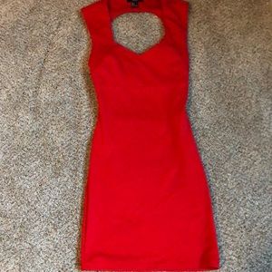 Red party dress